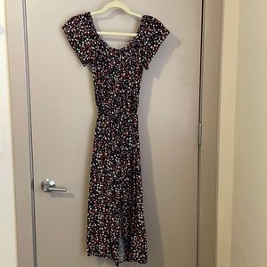 Sun Dress with Flower Pattern
